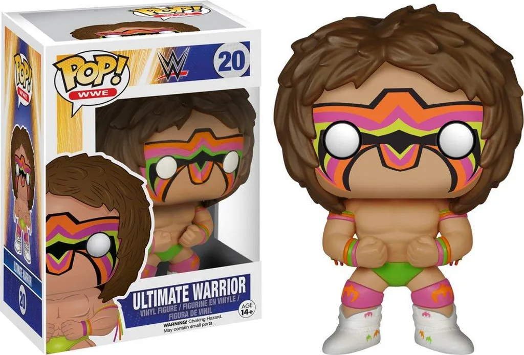 Ultimate Warrior Funko Pop WWE - Figurine Détail Peinture de Guerre 9cm