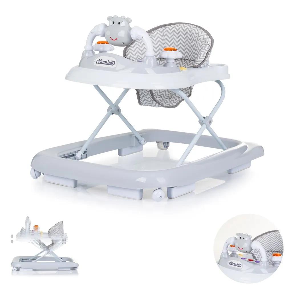 Youpala interactif Chipolino Petite vache Gris avec plateau d'éveil