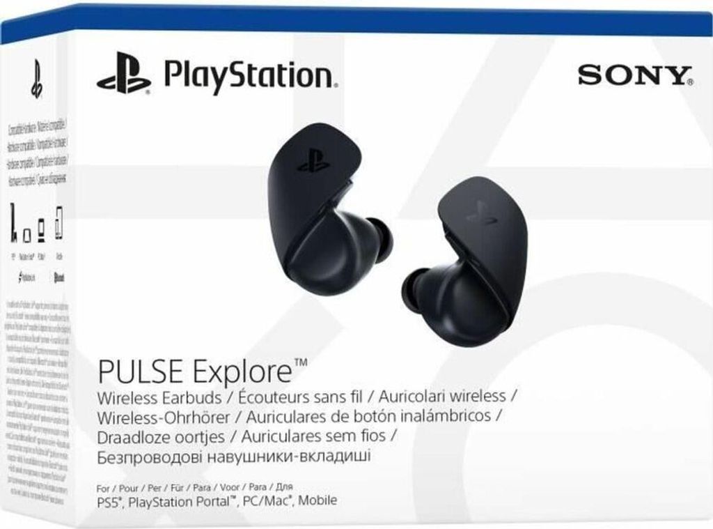 Bezprzewodowe słuchawki do gier Sony Pulse Explore, czarne Zdjęcie produktu 