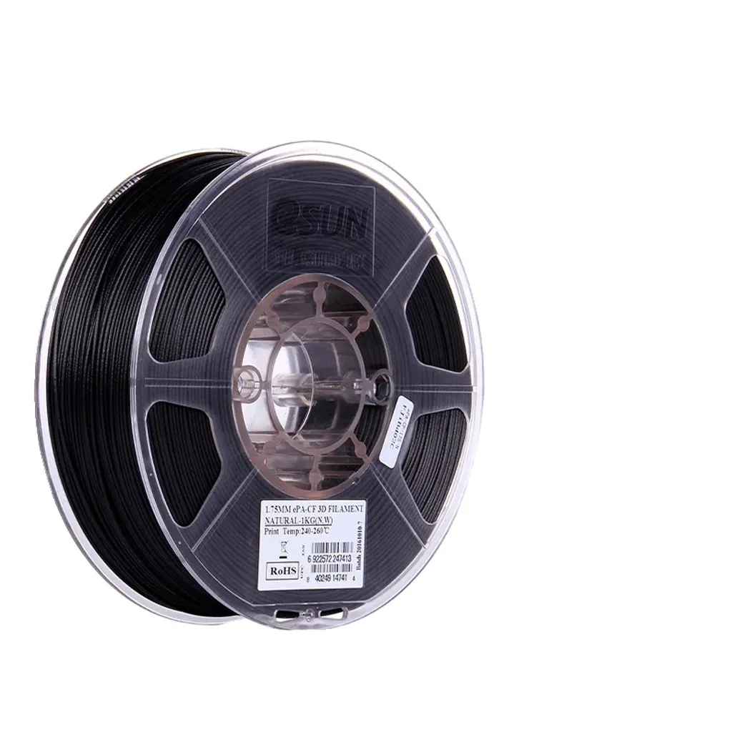 eSUN Filamento Stampante 3D Nylon Fibra di Carbonio 1,75mm 1kg Naturale