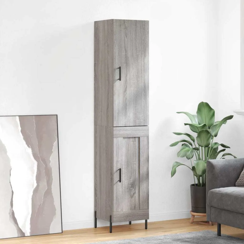 vidaXL Credenza Grigio Sonoma 180cm | Mobile Alto Salvaspazio Cucina