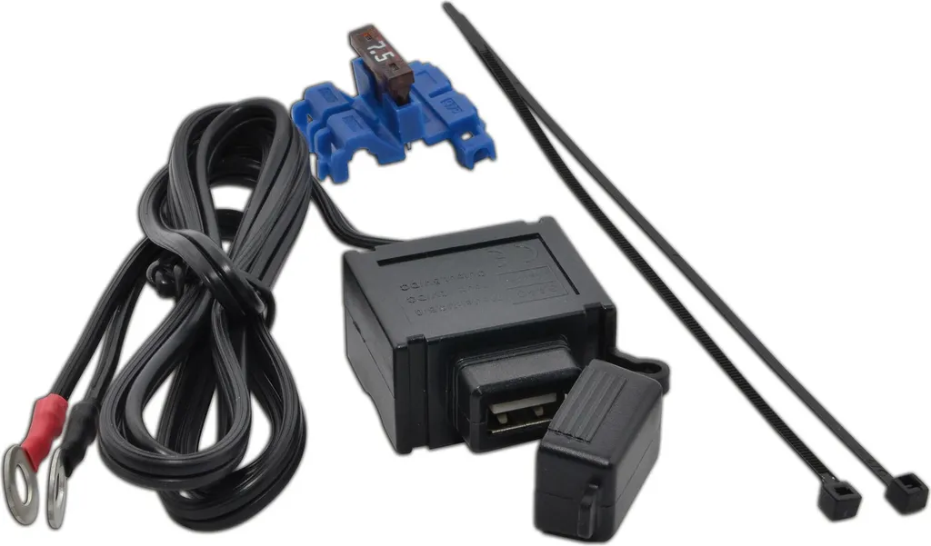 Presa Alimentazione USB Moto 2A | Accessorio Manubrio per Bikers