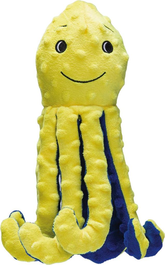 Beeztees Oktopus Amy - Hundespielzeug - Plüsch - Gelb - 25x8,5x7,5 cm