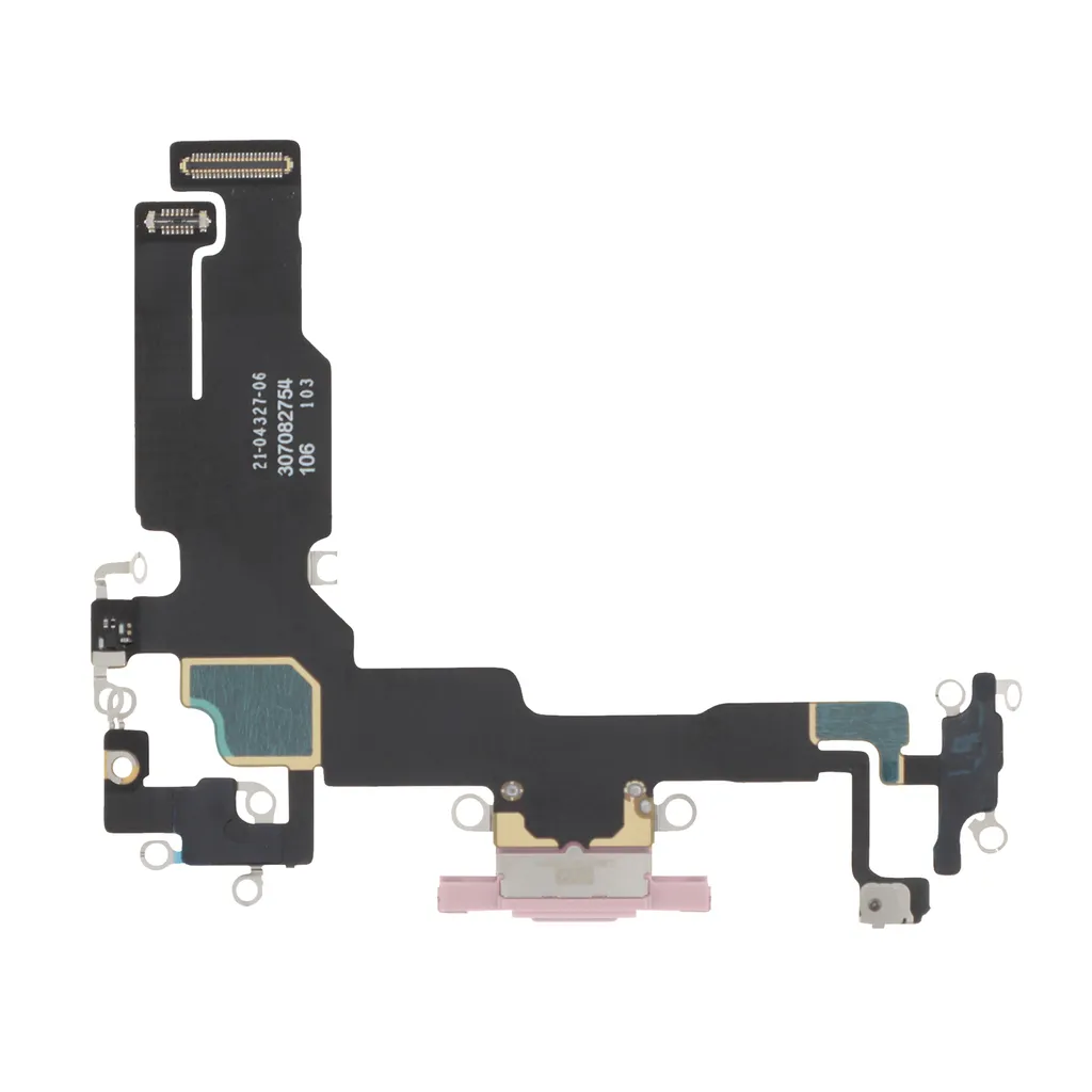 Connecteur de Charge iPhone 15 USB-C Rose Clair avec Micro Intégré