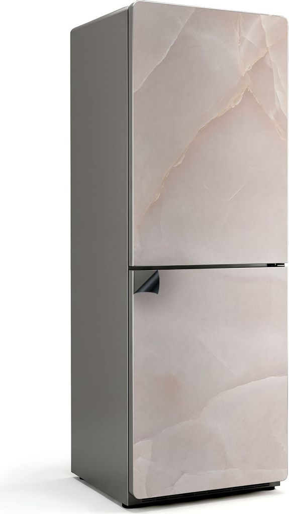 Natursteinmuster – Magnetische Kühlschrank Abdeckung – Dekorfolie magnetisch Küche – Kühlschrank Magnet Deko – selbstklebende Magnettafe...