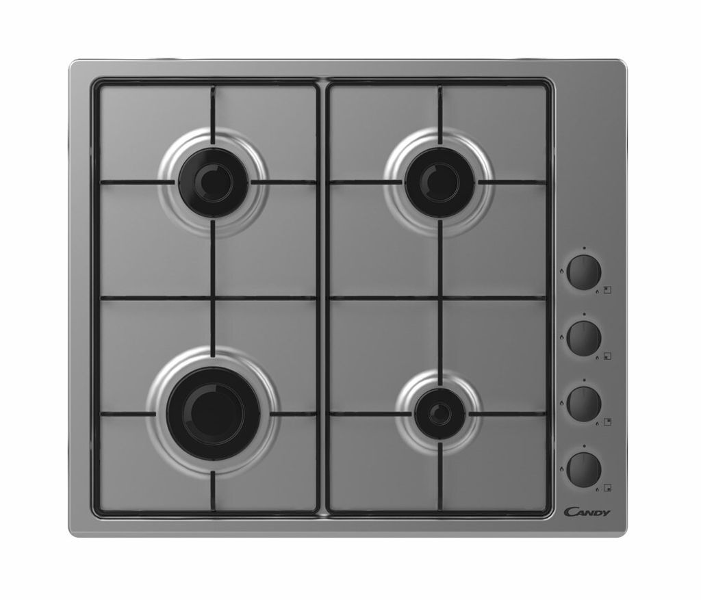 Piano cottura a gas 59,5cm 4 fuochi nero Candy CHW6LBX Immagine del prodotto 