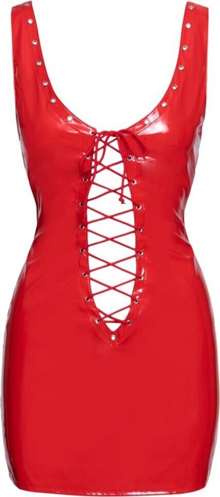 Lack Kleid rot L