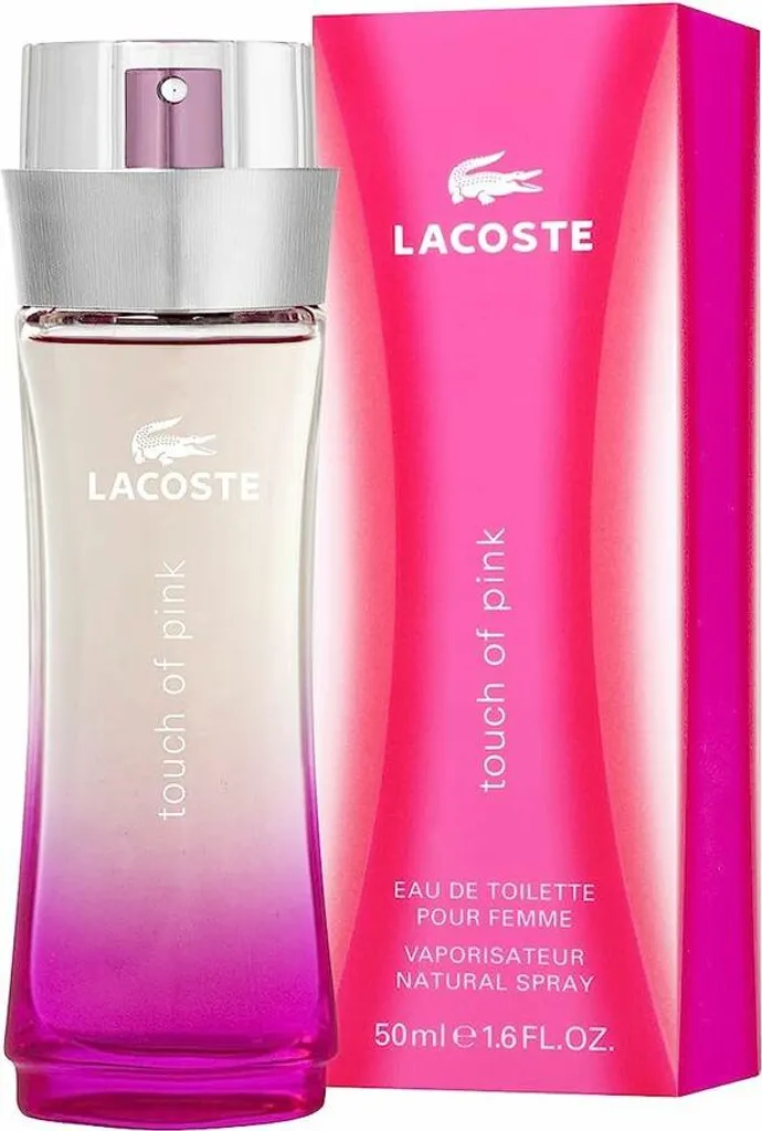 Lacoste Touch of Pink Parfum Femme 50 ml aux Notes Fraîches de Jasmin