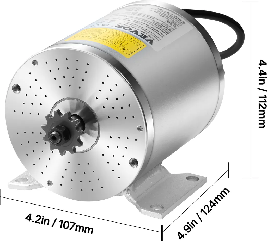 Sistema di Propulsione VEVOR Brushless 500W 36V 3000 RPM per EV - 8