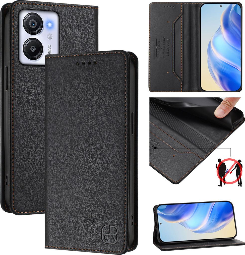 Etui en cuir pour Blackview Oscal Modern 8/Color 8, étui à Image du produit 
