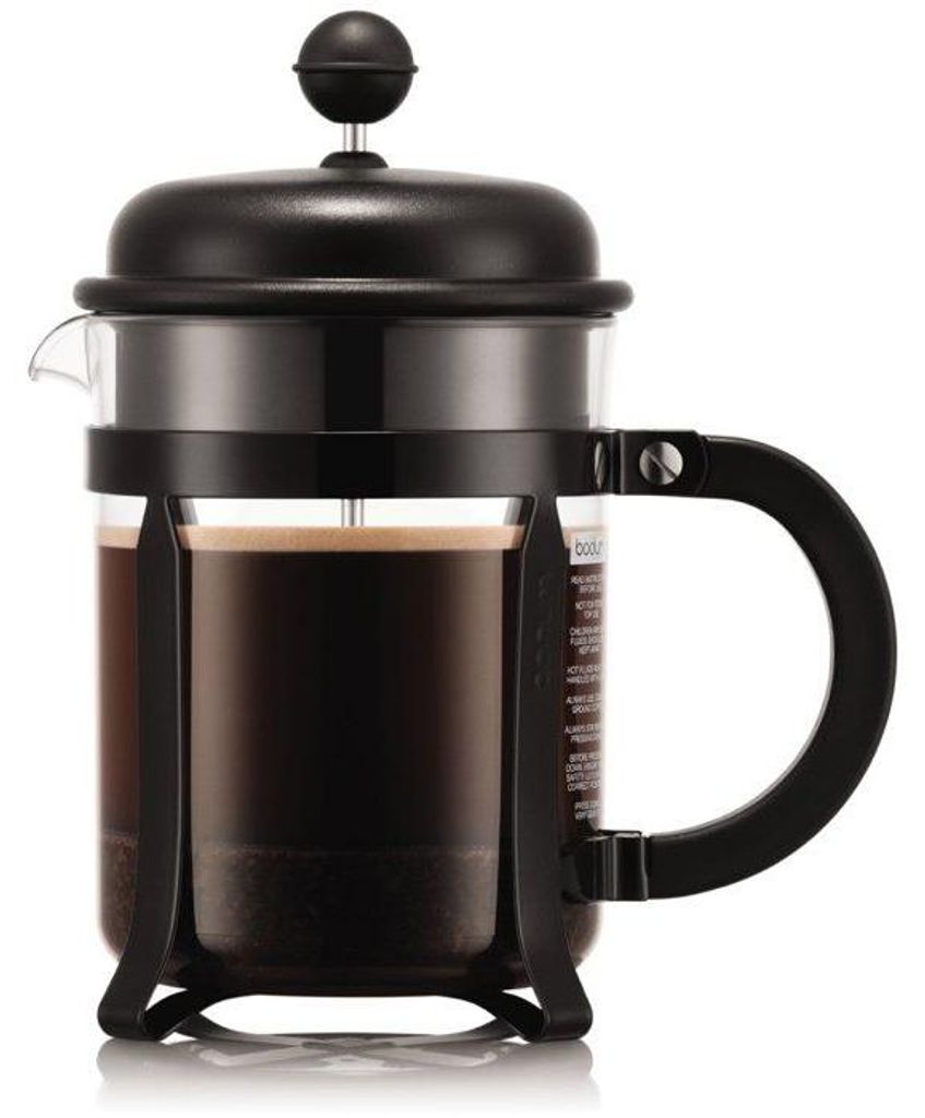 French-Press-Kaffeemaschine – – Caffettiera – 4 Tassen – 0,5 l – Tritan-Konstruktion – Edelstahlrahmen