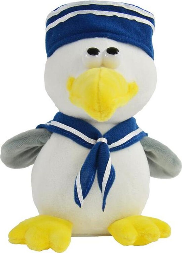 Kögler Labertier Möwe Malwin Matrose plappert alles nach Wackelkopf 22 cm Neu