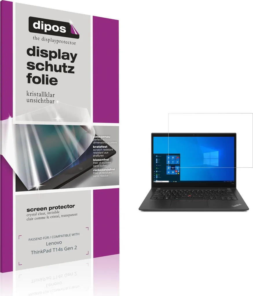 Film protection écran Lenovo ThinkPad T14s Gen 2 pour le bureau
