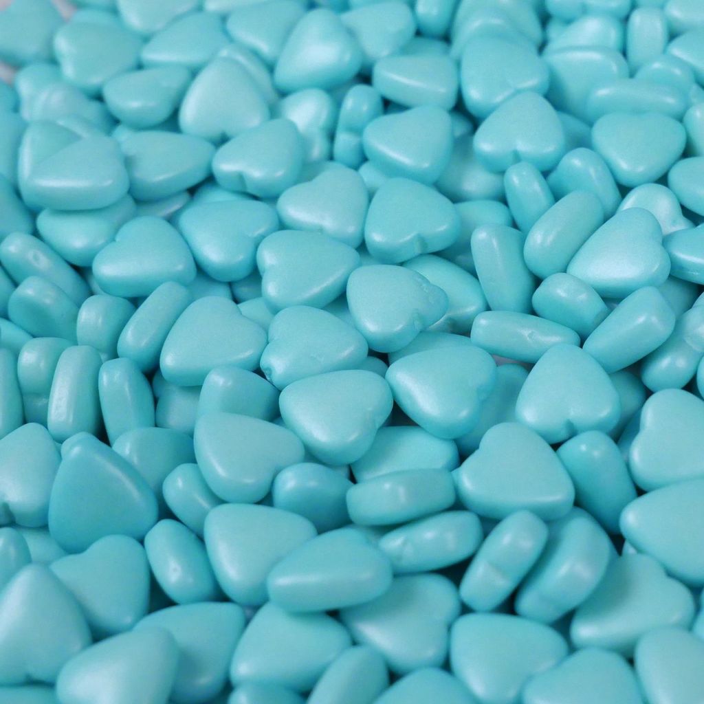 Streuselheld Blaue Herzen 80g Streusel zum Dekorieren und Verzieren von Gebäck aller Art wie Torten Kuchen Keksen Zuckerstreusel