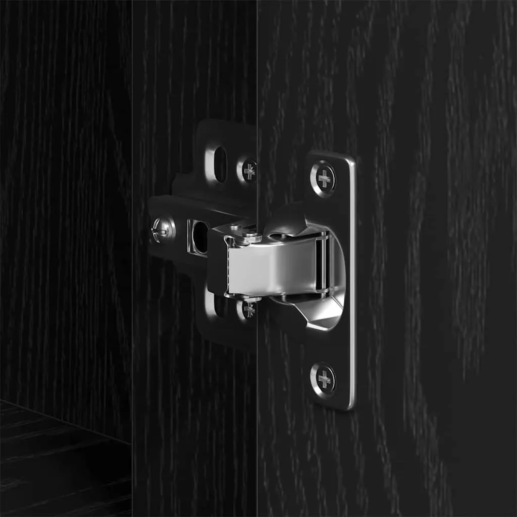 Scrivania per Cameretta SYFAX™ Rovere Nero 100x49x74cm Resistente - 9