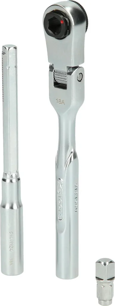 Jeu de cliquets réversibles 1/4 KS TOOLS 918.1590 articulé 3 pcs