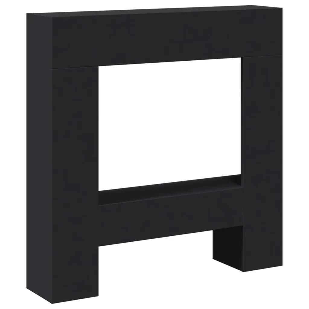 Console de cheminée Noire pour décoration de salon 81x18x82 cm vidaXL