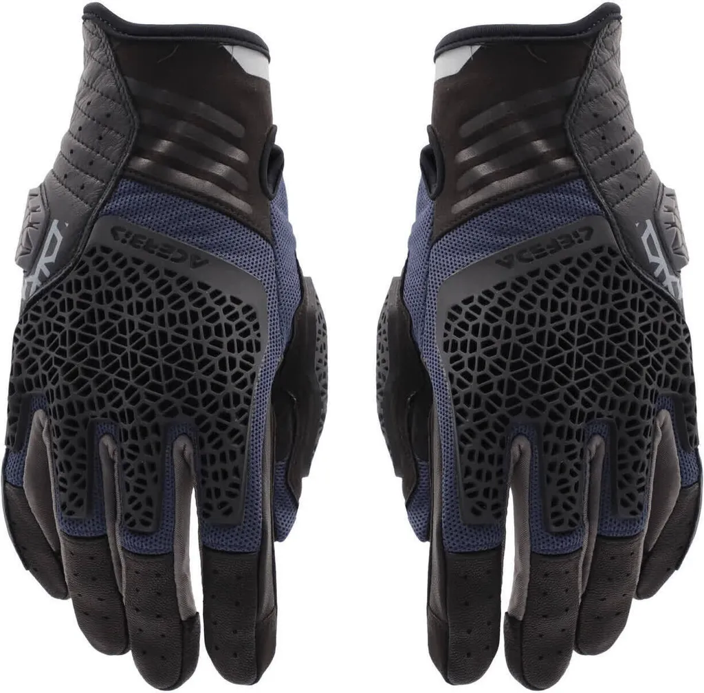 Gants ACERBIS CE CROSSOVER Enduro et Motocross Bleu Gris taille XS