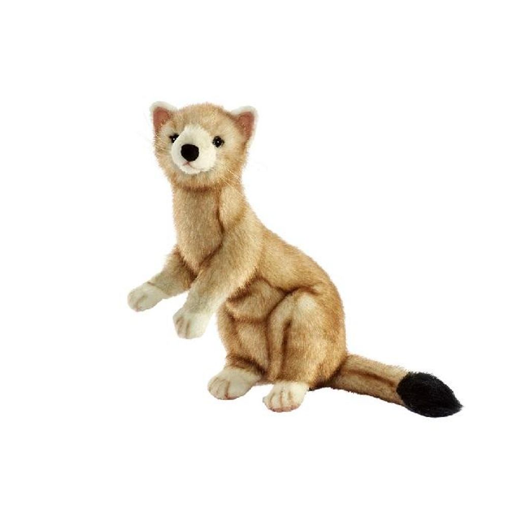 Hansa Toy 5729 Hermelin beige aufwartend 28 cm Kuscheltier Stofftier Plüschtier