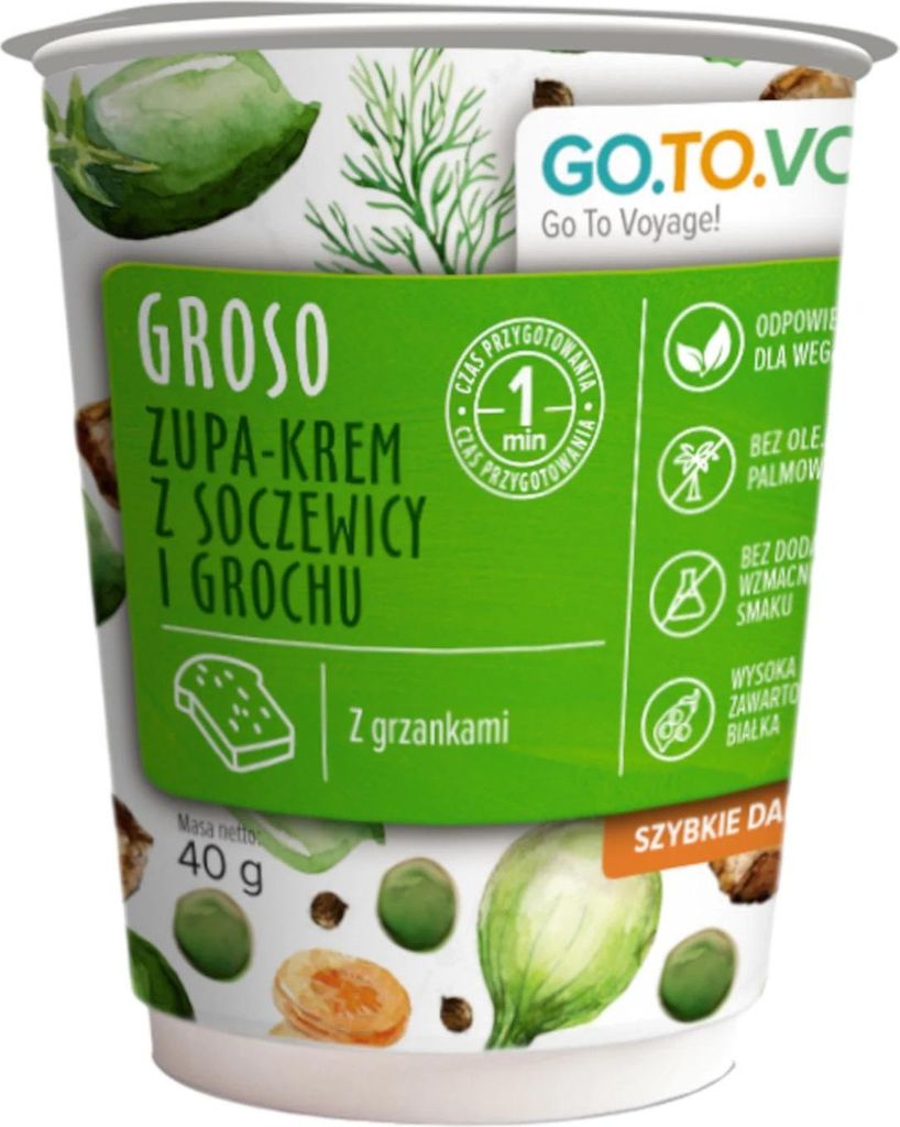 GROSO Linsen-Erbsen-Creme-Suppe 40g mit Croutons