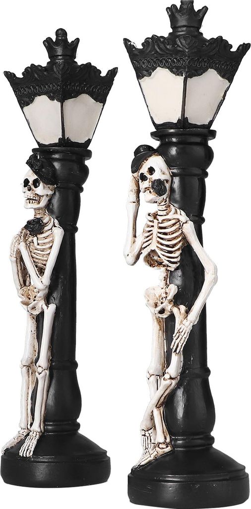 Halloween Schädel Lampe Miniatur Vintage Skelett Straße Licht Home Halloween Party Dekorationen