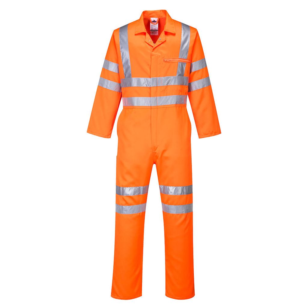 Portwest RT42 Warnschutz Polyester-Baumwoll Overall RIS Orange Tall Gr. XXL