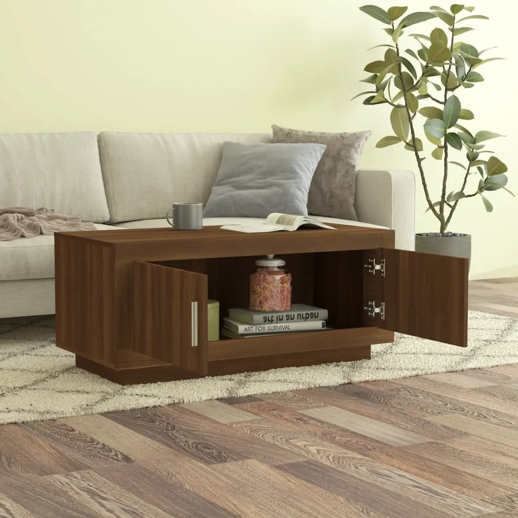 Tavolino Salotto Rovere Marrone 102x50x45cm - Design Moderno vidaXL - 3