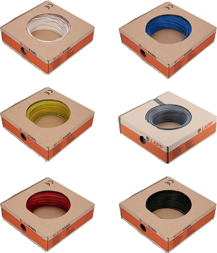 Lapp Kabel PVC Leitung H05V-K 1 x 0,75mm² 100m Grün/Gelb