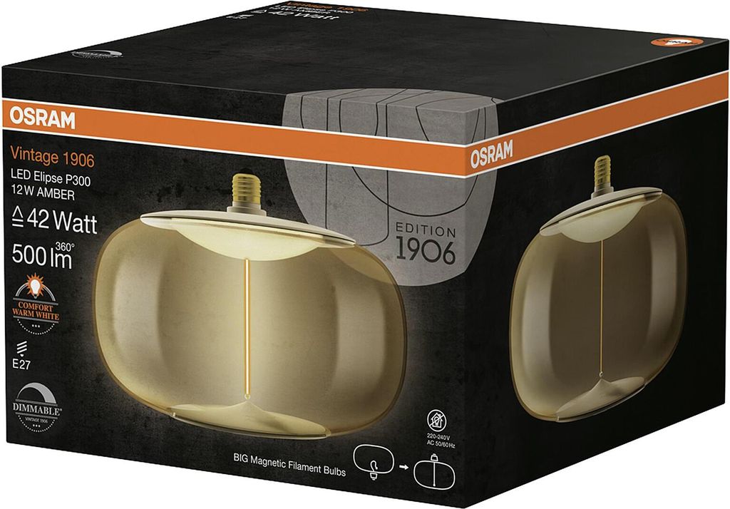 OSR LED žiarovka Amber E27 dim Obrázok produktu 