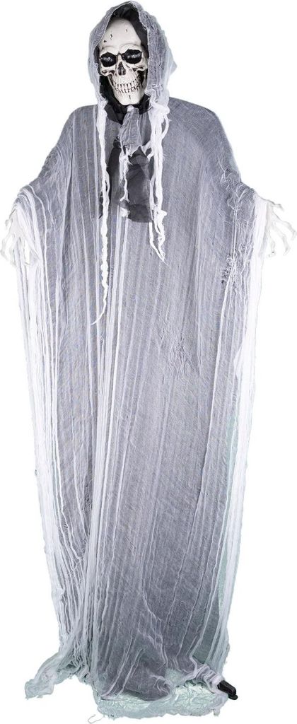 Halloween-Animatronic-Puppe: Skelett-Geist – Licht & Ton (220 cm)