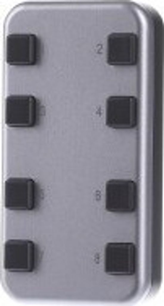 Eltako 30000419 Funk-Minihandsender FMH8-al/an 8 Kanaele alu/anthrazit soft