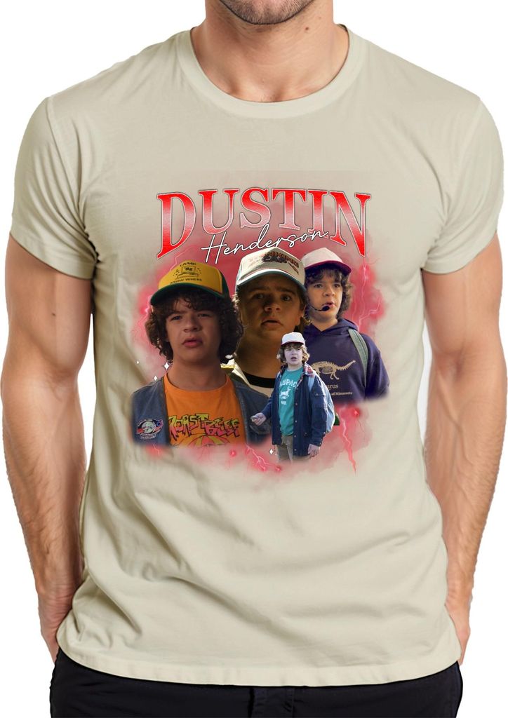 Dustin Henderson Stranger Fan Geschenk Retro 80er Vintage Produktbild 
