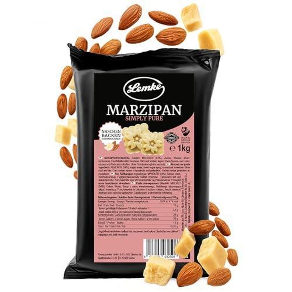 Pasta di marzapane Lemke Simply Pure 1kg- Fine marzapane Immagine del prodotto 