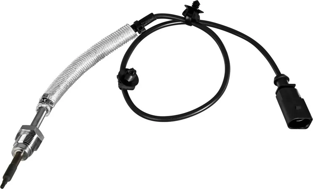 Sensore temperatura gas di scarico avvitato a 2 poli 540 mm cavo HELLA per es. AUDI A4
