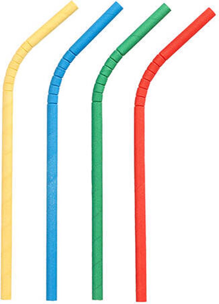 1000 Shake-Halme Papier Ø 8 mm · 25 cm farbig sortiert flexibel