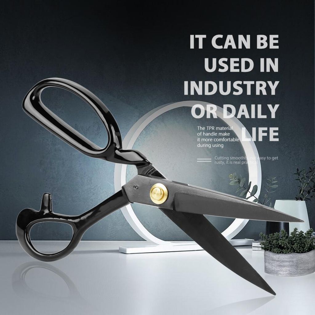 Schwarze Lederschere, Kohlenstoffstahl-N?hschere, glatt zum Schneiden von Stoffn?hteilen Industrie-N?hbaugruppe