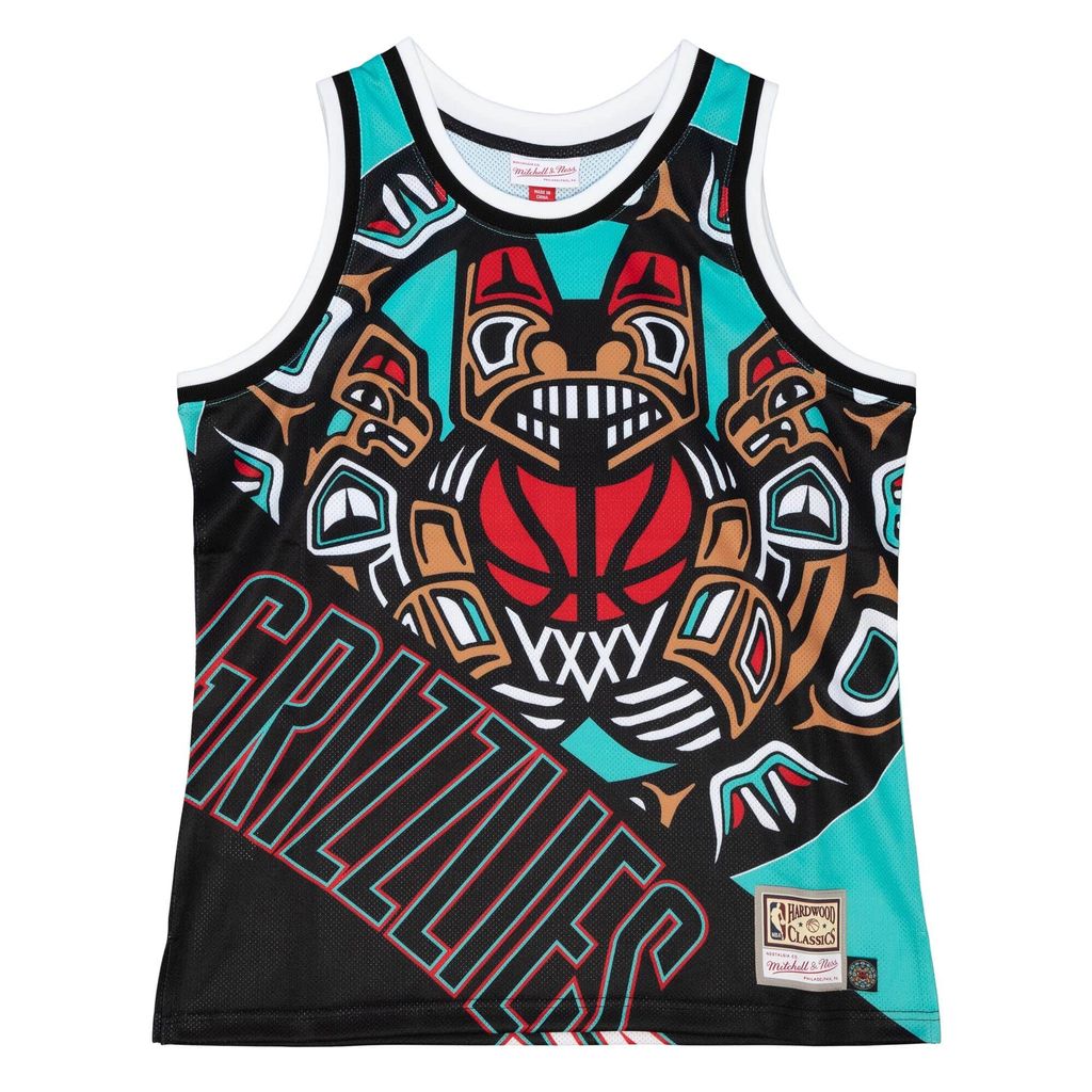 Vancouver Grizzlies NBA Mitchell & Ness Big Face Fashion 5.0 Tank Top-XL