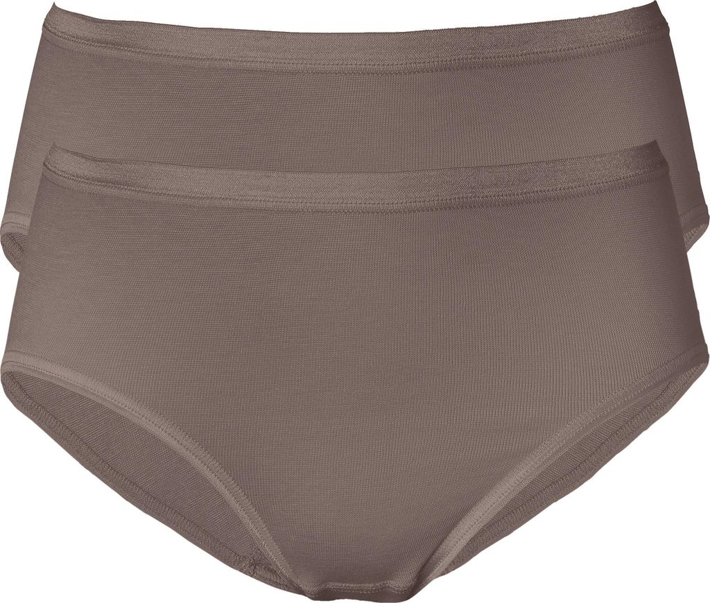 Erwin Müller Damen-Slip 2er-Pack taupe 34 / 36