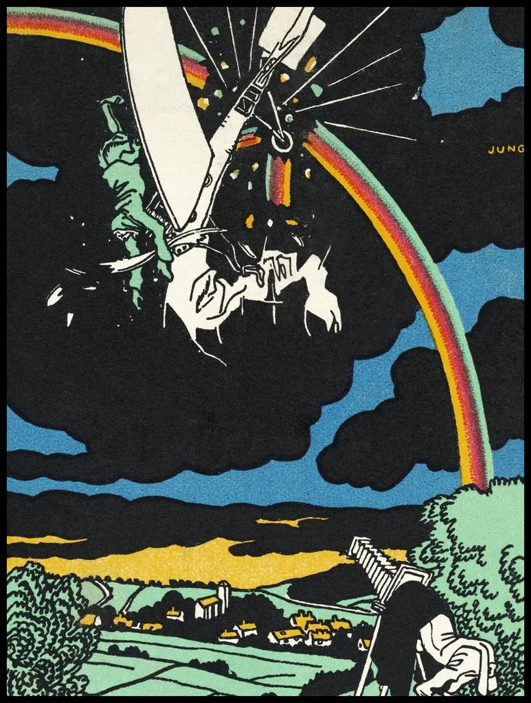 Habiller un Grand Mur Vide avec l'Affiche Vintage Obstacle arc-en-ciel