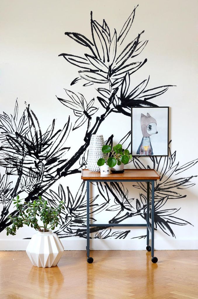 Coloray Fototapete 312x219 cm Vlies-Fototapete - Bambusbaum Blätter