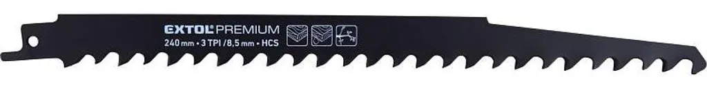 3 Lame Potatura 240mm HCS | Sega Universale per Ramo e Tronco