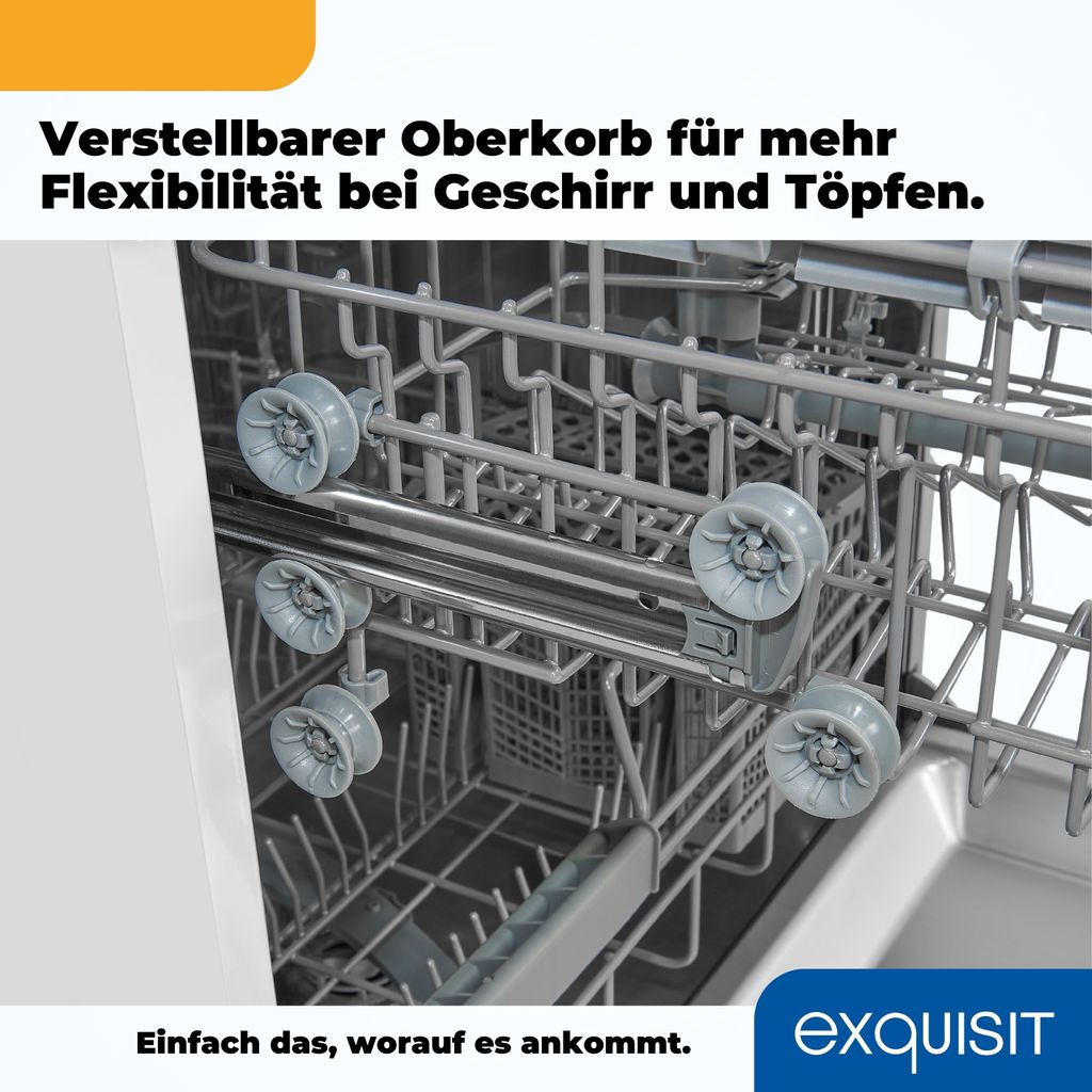 Exquisit Geschirrspüler GSP9313-030E weiss | Spülmaschine Produktbild 8