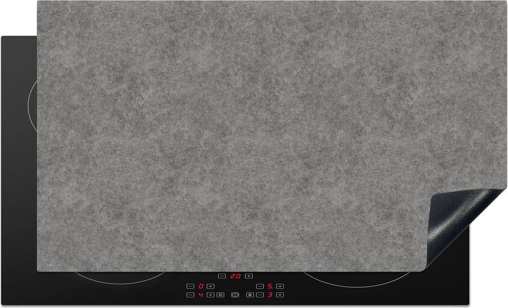 KitchenYeah Herdabdeckplatte Beton - Textur - Muster , 90x52cm, Küche Deko, Glaskeramikkochfeld Herdabdeckung, Abdeckplatte fùr Kochfeld