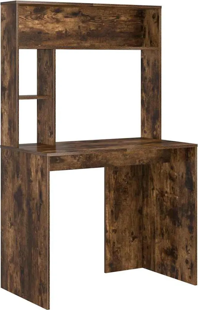 Scrivania vidaXL Rovere Affumicato 91x50x149 cm | Arredo Ufficio Robusto