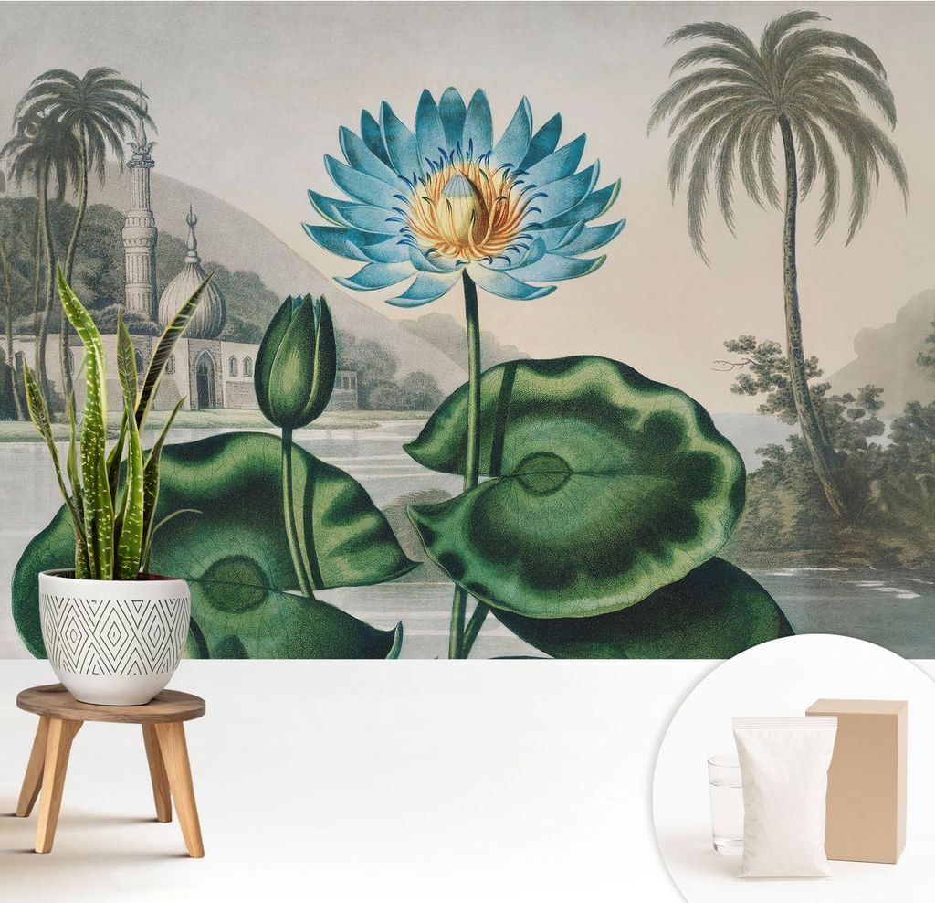 Fototapete - 208x146 cm - Tapete - Wandtapete - Wandbilder - Dekofolie - Tapete Folie - Wand - Dekoration - Wohnzimmer - Exotische Landschaft