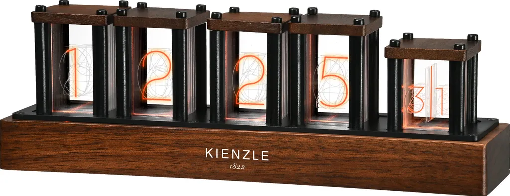 Horloge LED-Nixie sans Tubes Fragiles - Décoration Vintage Durable Haute Qualité