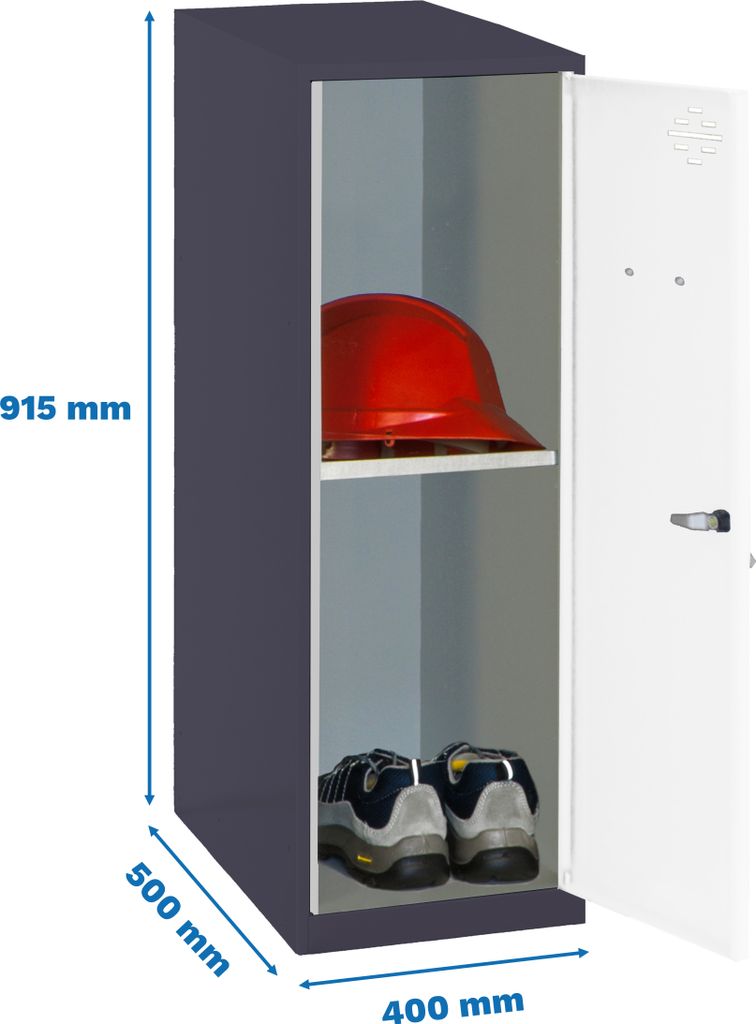Simonrack Spind SIMONLOCKER DISM anthrazit, weiß 8425437119293, 1 Schließfach 40,0 x 50,0 x 91,5 cm