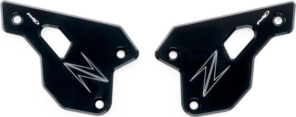 PUIG 22007N Fersenplatten passend fuer KAWASAKI Z900SE Schwarz