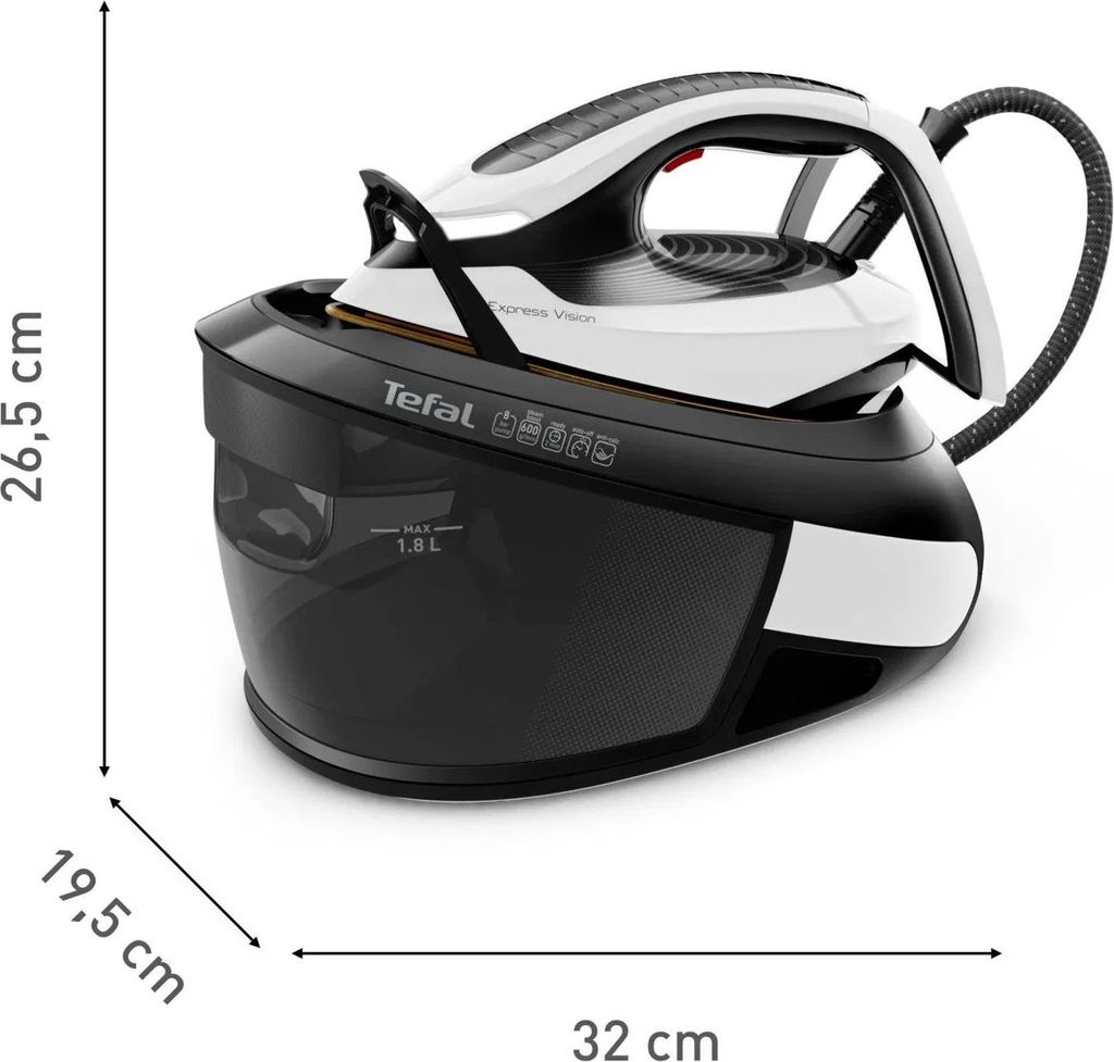 Generatore di vapore Tefal Express Vision SV8156E0, nero Immagine del prodotto 