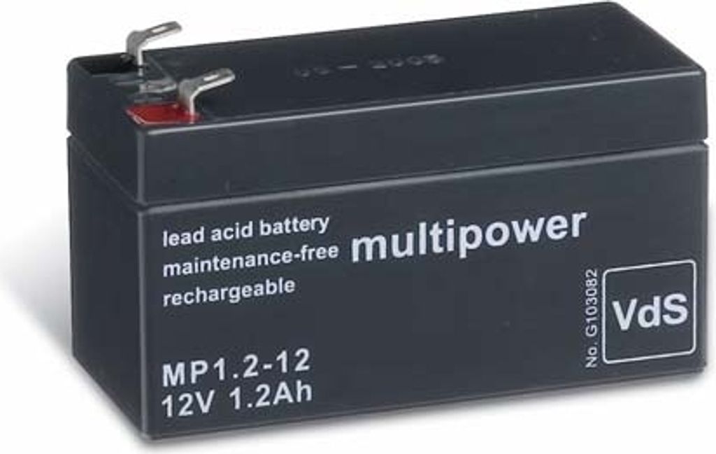 Multipower - MP1.2-12 - 12 Volt 1.2 Ah Pb Image du produit 